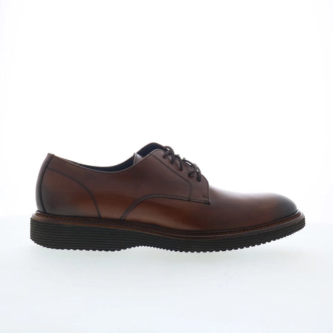 Johnston & Murphy 24-1452 Mens Brown Oxfords & Lace Ups Plain Toe Shoes