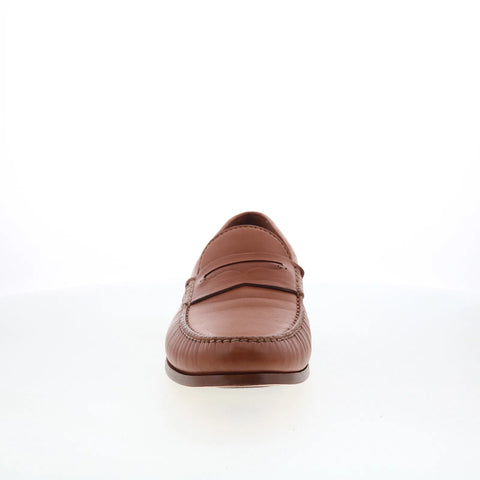 Johnston & Murphy 24-1590 Mens Brown Leather Loafers & Slip Ons Penny Shoes