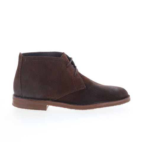 Johnston & Murphy 24-1646 Mens Brown Leather Lace Up Chukkas Boots