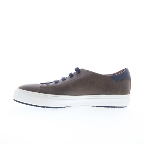 Johnston & Murphy 24-1676 Mens Brown Leather Lifestyle Sneakers Shoes