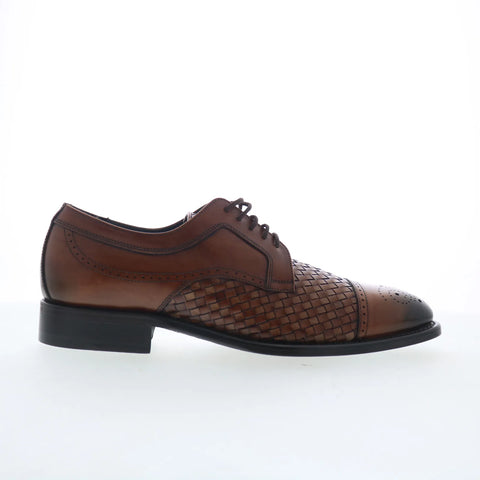 Johnston & Murphy 24-5660 Mens Brown Oxfords Wingtip & Brogue Shoes