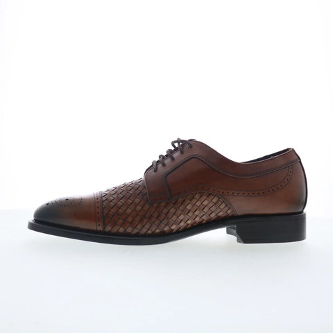 Johnston & Murphy 24-5660 Mens Brown Oxfords Wingtip & Brogue Shoes