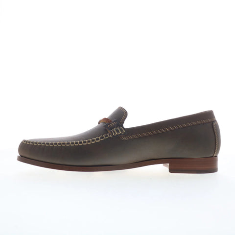 Johnston & Murphy 24-5876 Mens Brown Leather Loafers & Slip Ons Casual Shoes
