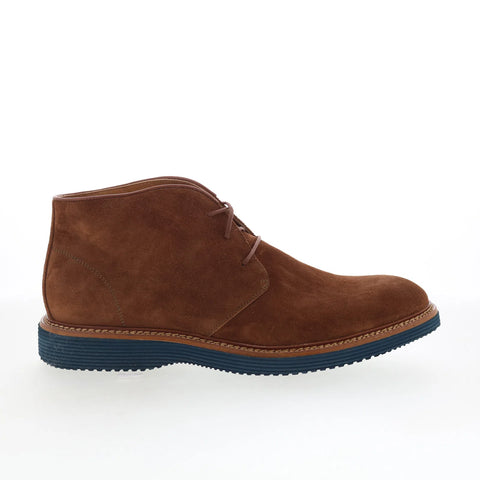 Johnston & Murphy 24-6050 Mens Brown Suede Lace Up Chukkas Boots