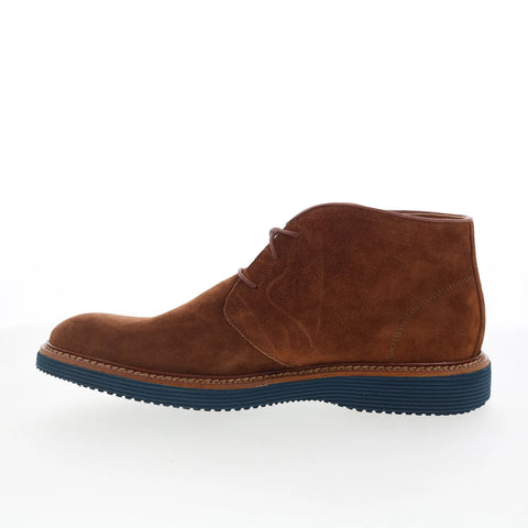 Johnston & Murphy 24-6050 Mens Brown Suede Lace Up Chukkas Boots