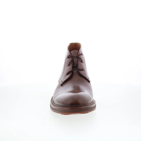 Johnston & Murphy 24-6082 Mens Brown Leather Lace Up Chukkas Boots