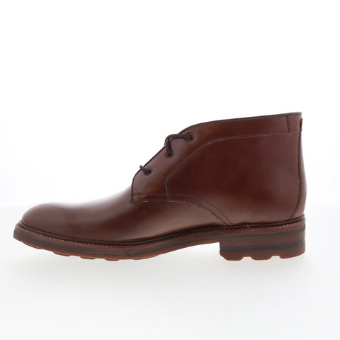 Johnston & Murphy 24-6082 Mens Brown Leather Lace Up Chukkas Boots