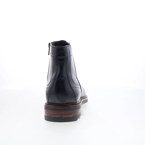 Johnston & Murphy 24-6085 Mens Black Leather Zipper Casual Dress Boots