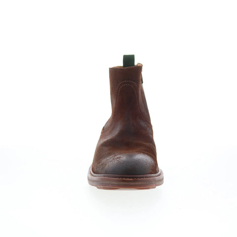 Johnston & Murphy 24-6090 Mens Brown Leather Zipper Casual Dress Boots