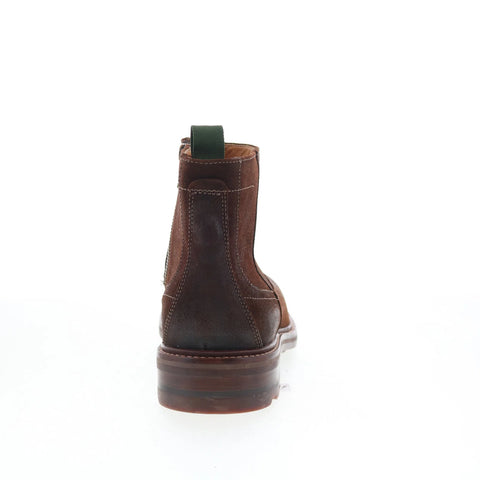 Johnston & Murphy 24-6090 Mens Brown Leather Zipper Casual Dress Boots