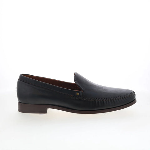 Johnston & Murphy 24-6187 Mens Black Leather Loafers & Slip Ons Casual Shoes