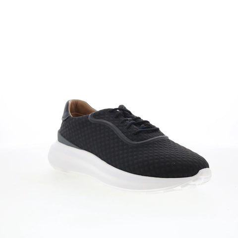 Johnston & Murphy 24-6267 Mens Black Canvas Lifestyle Sneakers Shoes