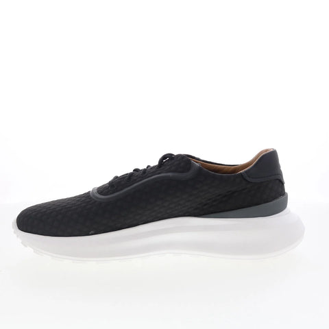 Johnston & Murphy 24-6267 Mens Black Canvas Lifestyle Sneakers Shoes