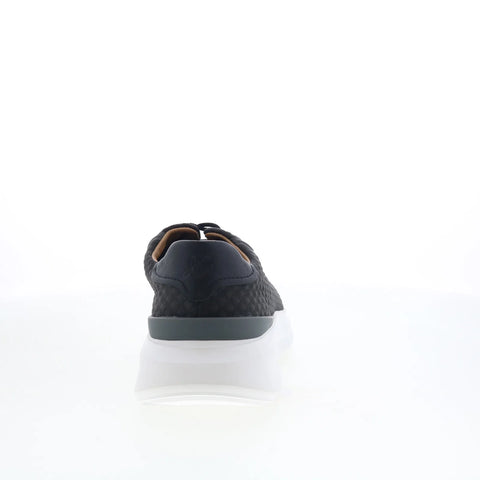 Johnston & Murphy 24-6267 Mens Black Canvas Lifestyle Sneakers Shoes