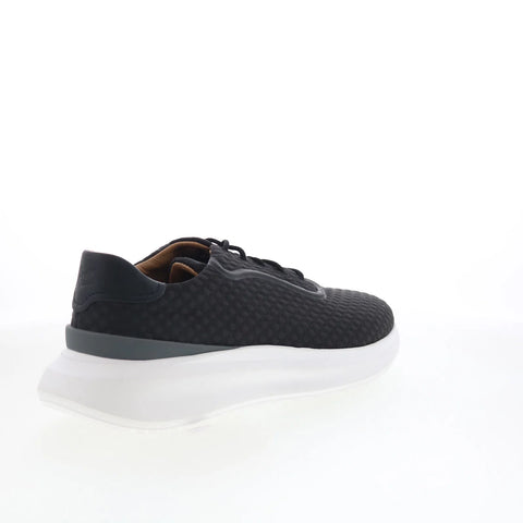 Johnston & Murphy 24-6267 Mens Black Canvas Lifestyle Sneakers Shoes