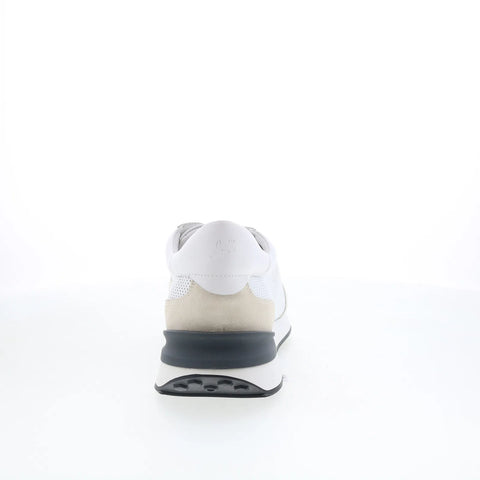Johnston & Murphy 24-6398 Mens White Suede Lace Up Lifestyle Sneakers Shoes