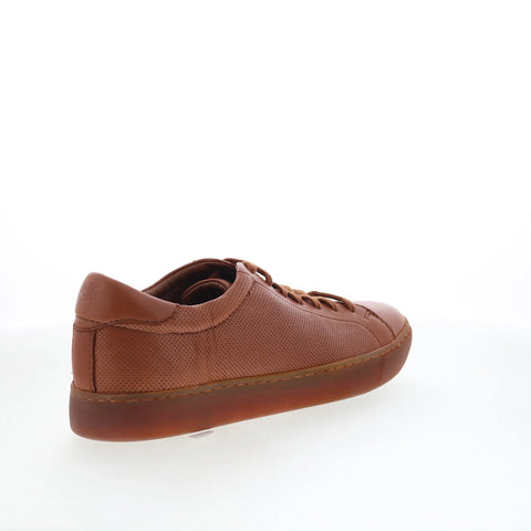 Johnston & Murphy 24-6502 Mens Brown Leather Lifestyle Sneakers Shoes