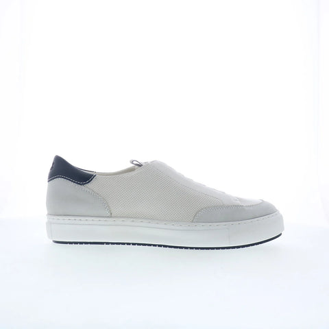 Johnston & Murphy 24-6548 Mens White Leather Lifestyle Sneakers Shoes