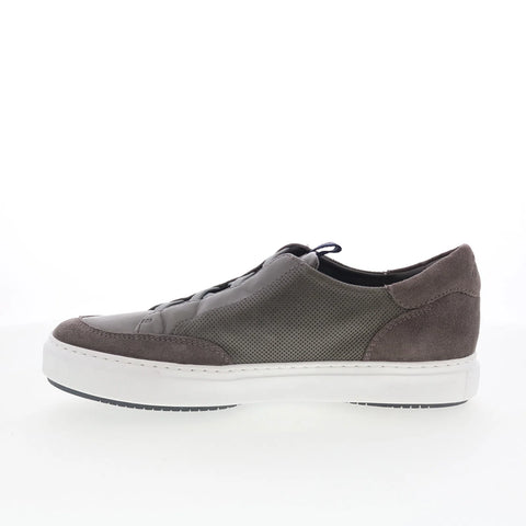Johnston & Murphy 24-6549 Mens Gray Suede Lace Up Lifestyle Sneakers Shoes