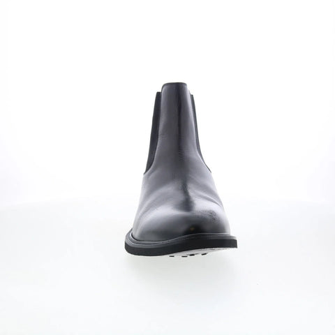 Johnston & Murphy 24-6611 Mens Black Leather Pull On Chelsea Boots