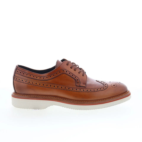 Johnston & Murphy 24-6642 Mens Brown Oxfords Wingtip & Brogue Shoes