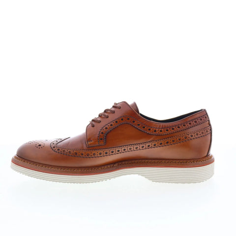 Johnston & Murphy 24-6642 Mens Brown Oxfords Wingtip & Brogue Shoes