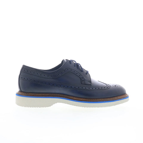 Johnston & Murphy 24-6649 Mens Blue Oxfords Wingtip & Brogue Shoes