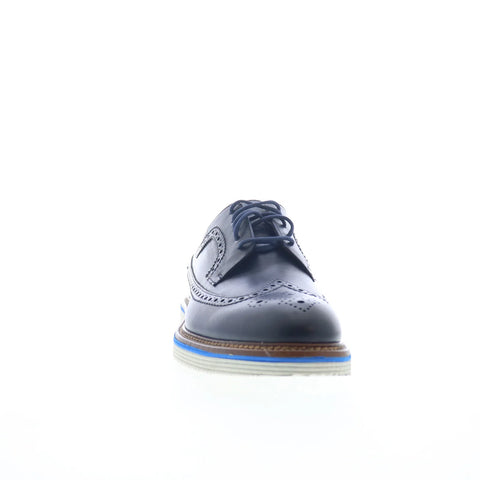 Johnston & Murphy 24-6649 Mens Blue Oxfords Wingtip & Brogue Shoes