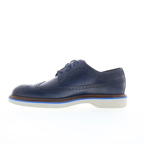 Johnston & Murphy 24-6649 Mens Blue Oxfords Wingtip & Brogue Shoes