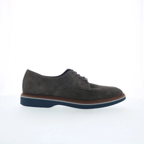 Johnston & Murphy 24-6659 Mens Gray Oxfords & Lace Ups Plain Toe Shoes