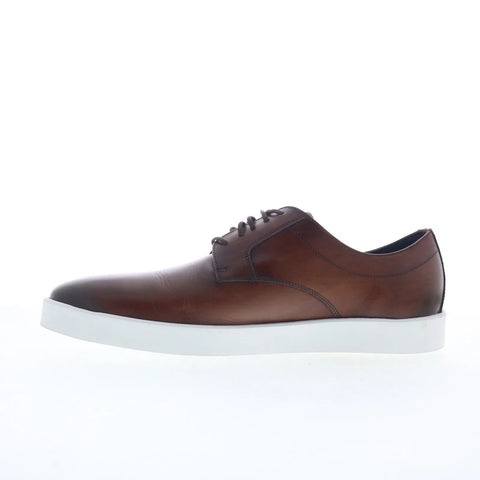 Johnston & Murphy 24-6680 Mens Brown Oxfords & Lace Ups Plain Toe Shoes