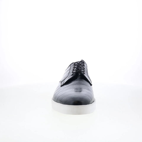 Johnston & Murphy 24-6681 Mens Black Leather Oxfords & Lace Ups Casual Shoes