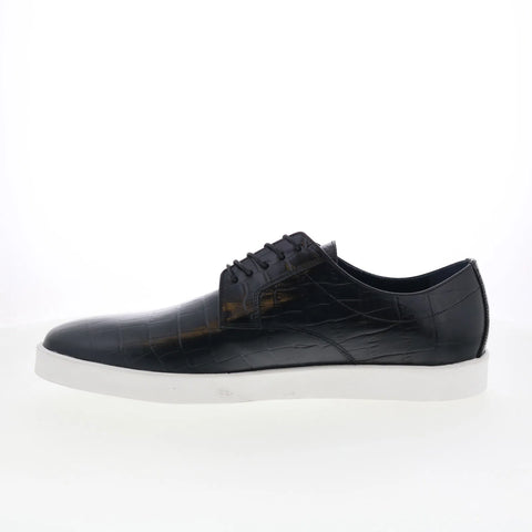 Johnston & Murphy 24-6681 Mens Black Leather Oxfords & Lace Ups Casual Shoes