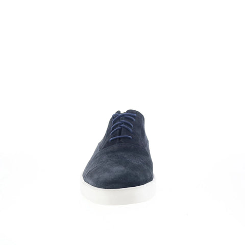 Johnston & Murphy 24-6695 Mens Blue Suede Oxfords & Lace Ups Cap Toe Shoes