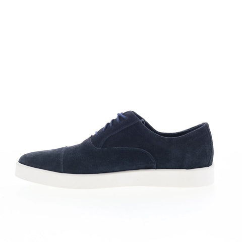 Johnston & Murphy 24-6695 Mens Blue Suede Oxfords & Lace Ups Cap Toe Shoes