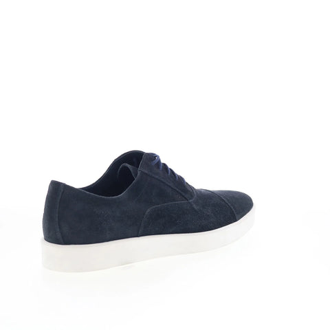 Johnston & Murphy 24-6695 Mens Blue Suede Oxfords & Lace Ups Cap Toe Shoes