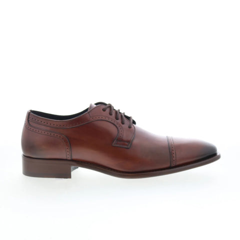 Johnston & Murphy 24-6700 Mens Brown Oxfords & Lace Ups Cap Toe Shoes
