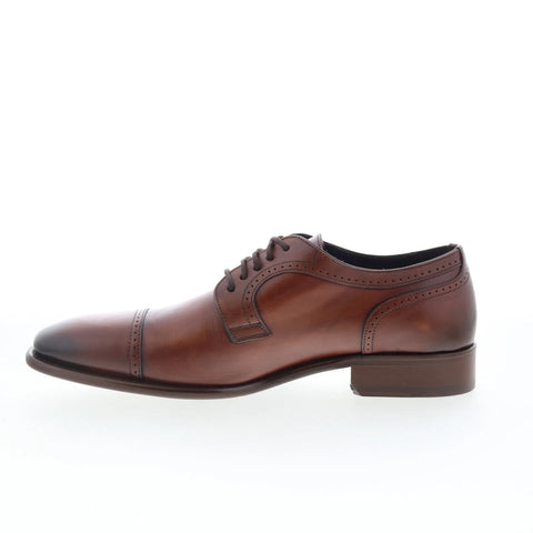Johnston & Murphy 24-6700 Mens Brown Oxfords & Lace Ups Cap Toe Shoes