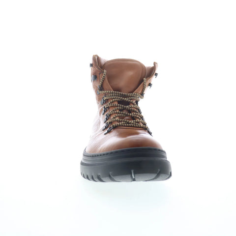 Johnston & Murphy 24-6712 Mens Brown Leather Lace Up Casual Dress Boots