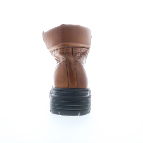 Johnston & Murphy 24-6712 Mens Brown Leather Lace Up Casual Dress Boots