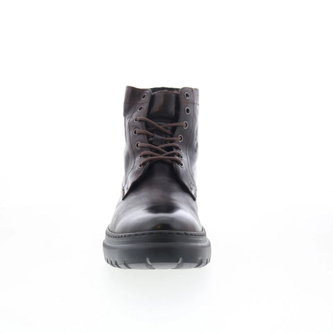 Johnston & Murphy 24-6720 Mens Brown Leather Lace Up Casual Dress Boots