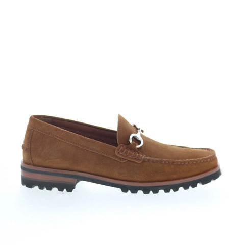 Johnston & Murphy 24-6750 Mens Brown Suede Loafers & Slip Ons Casual Shoes