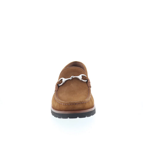 Johnston & Murphy 24-6750 Mens Brown Suede Loafers & Slip Ons Casual Shoes