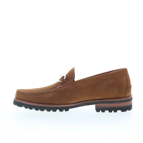 Johnston & Murphy 24-6750 Mens Brown Suede Loafers & Slip Ons Casual Shoes