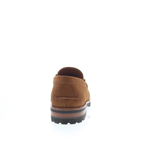 Johnston & Murphy 24-6750 Mens Brown Suede Loafers & Slip Ons Casual Shoes