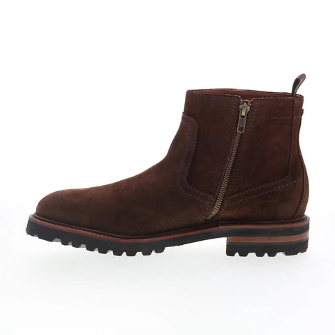 Johnston & Murphy 24-6770 Mens Brown Leather Pull On Casual Dress Boots