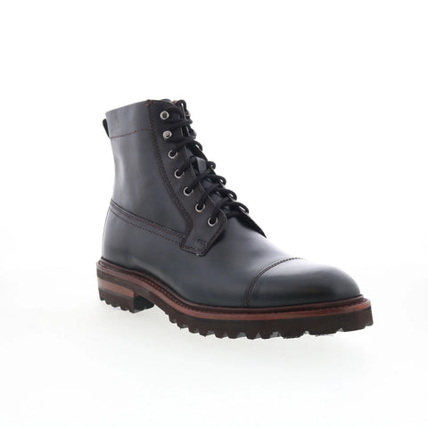 Johnston & Murphy 24-6775 Mens Black Leather Lace Up Casual Dress Boots