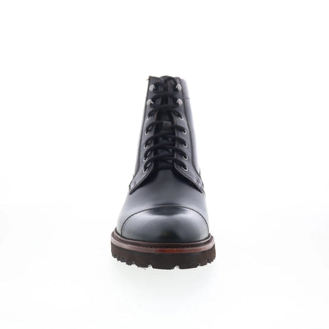 Johnston & Murphy 24-6775 Mens Black Leather Lace Up Casual Dress Boots