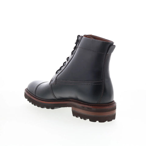 Johnston & Murphy 24-6775 Mens Black Leather Lace Up Casual Dress Boots