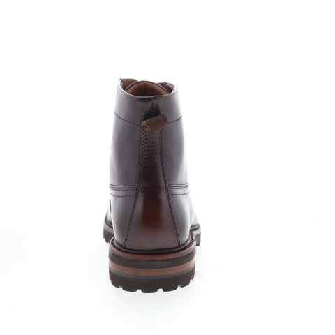 Johnston & Murphy 24-6776 Mens Brown Leather Lace Up Casual Dress Boots